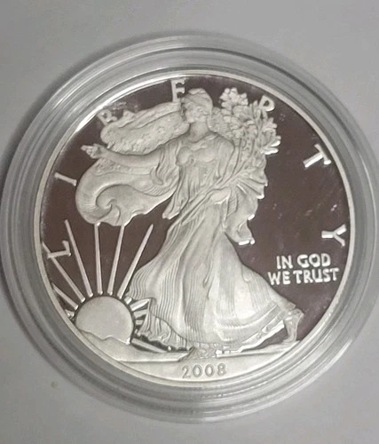 2008-W 1 oz Proof American Silver Eagle (without Box & COA)