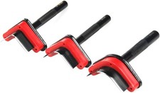 Professional 3Pcs Leather Belt End Cutter Punch Set - Triangle Shaped Leather