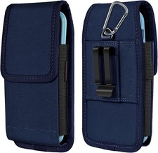 Phone Holster for Belt with Metal Clip and Magnetic Closure Compatible with i...