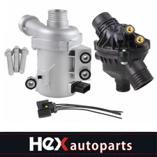 Water Pump W/ Thermostat & Bolt 11517586925 For BMW 128i 325i 328i 528i 530i X3