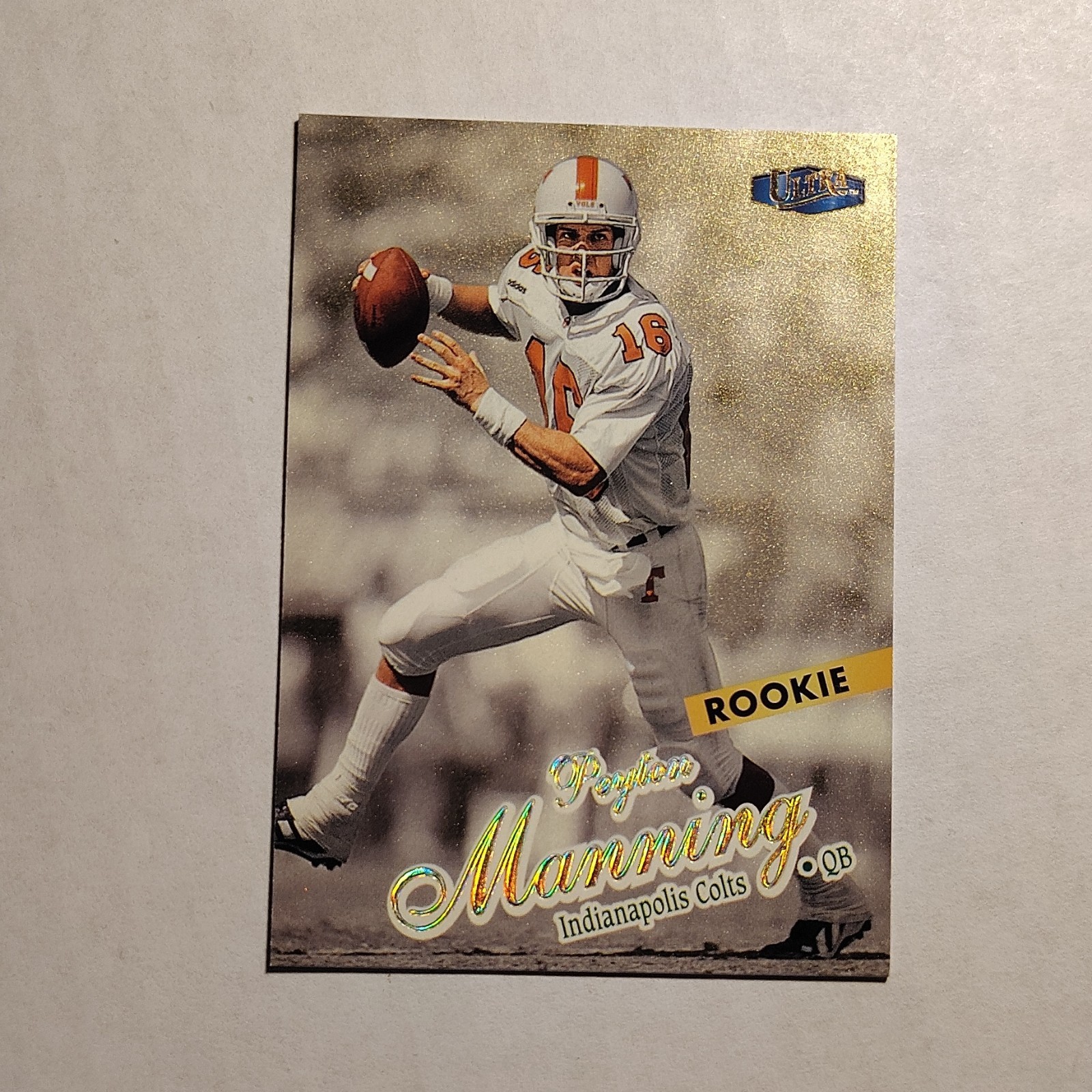 Fleer 1998 Ultra Peyton Manning #201G Colts Gold Medallion Rookie Card