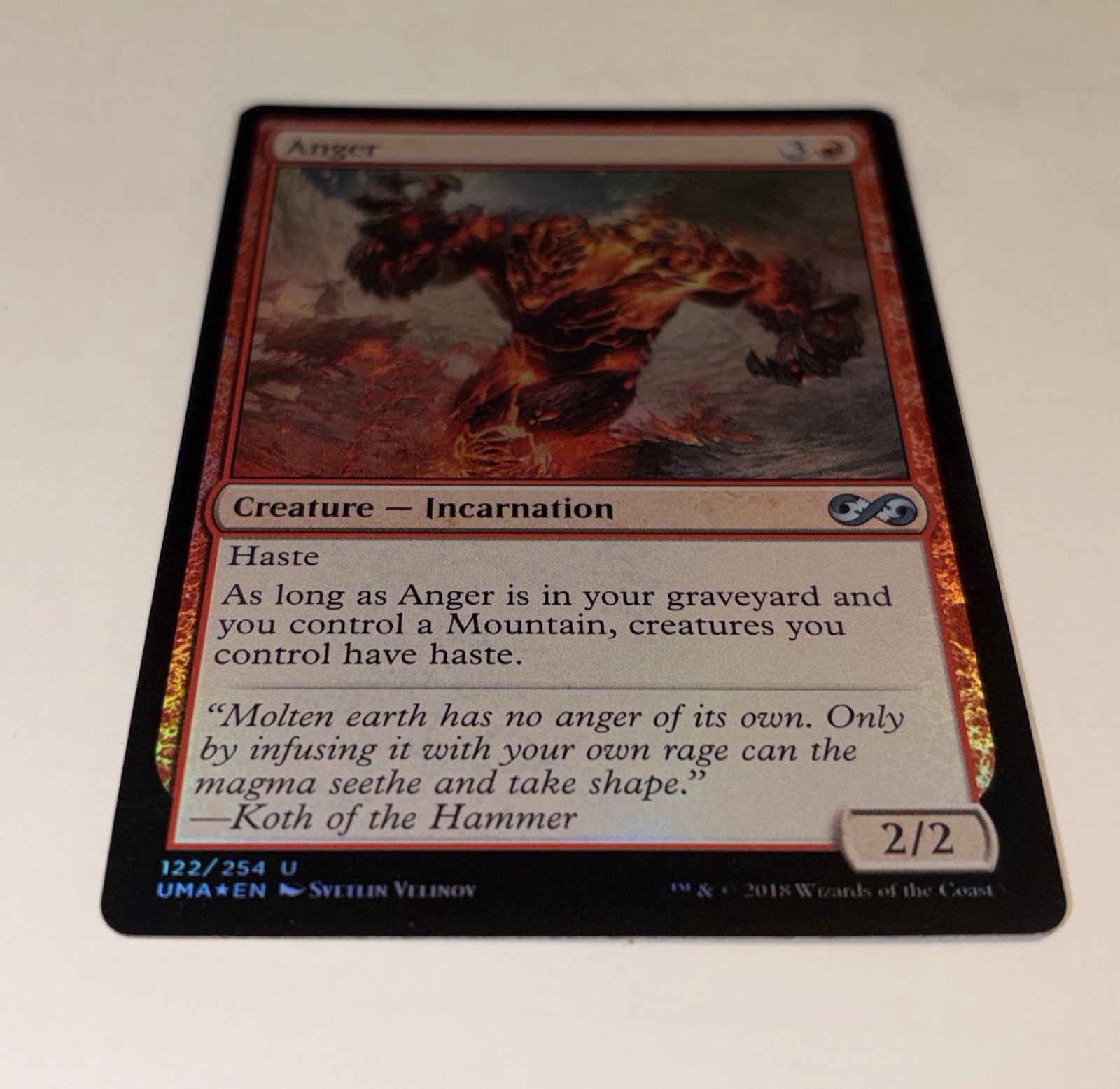 Anger x1 Ultimate Masters Foil
