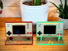 Nintendo Game & Watch Display Stand - Mario and Zelda - 3D Printed