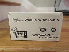 NEW N BOX Borg Johnson World Wide Radio HS-912R FM/TV/MW/SW 1-9 12 Band Receiver
