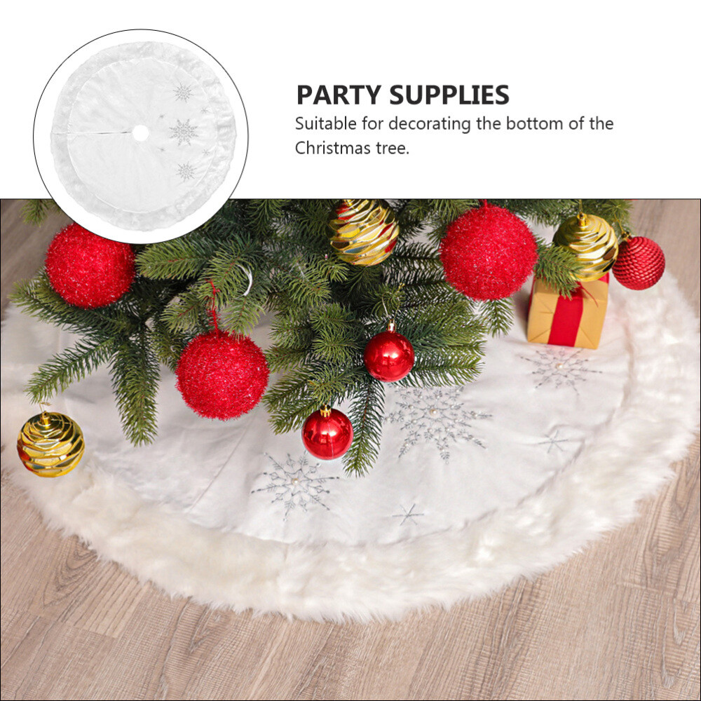 3 stücke Weihnachtsbaum Dekor Weihnachten Schneeflocke Baum Rock Party Decor Nieuwe geweldige aanbiedingen