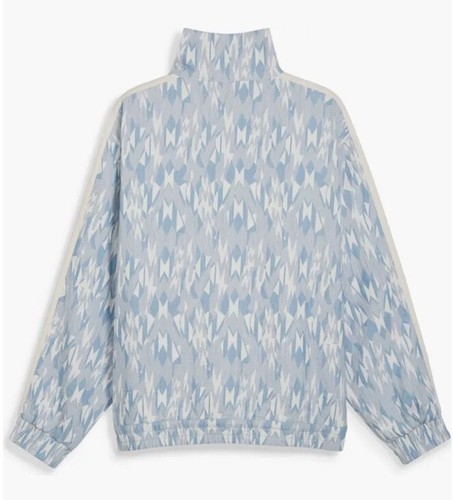 Men’s Puma T7 Track Jacket Basketball Nostalgia Geo Pattern Zen Blue Size XL NEW - Picture 2 of 6