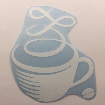 Coffee Cup Vinyl Sticker Decal High Quality Bean Caffeine Tea Break Sip Drink