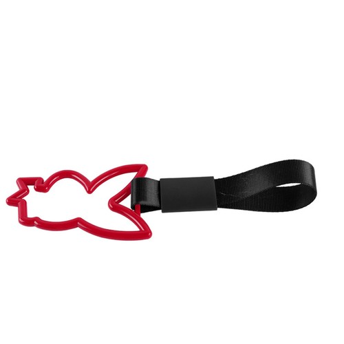 Red Bunny JDM Ring Tsurikawa Subway Train Bus Car Handle Strap -Black Nylon X1 - Picture 2 of 5