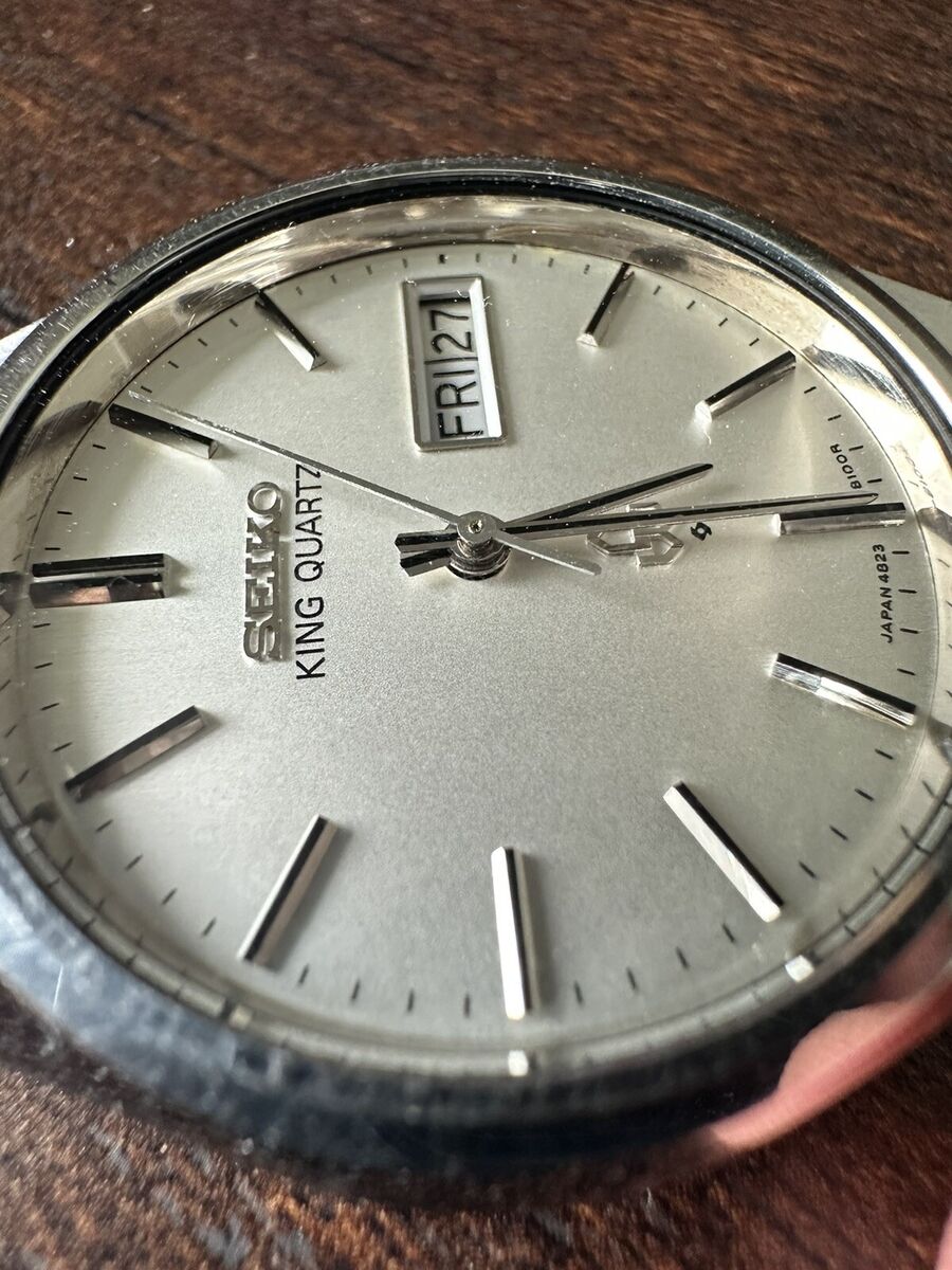 1977 Seiko King Quartz in a silver dial Watch Ref. 4823-8100 1977 Seiko King Quartz in a silver dial Watch Ref. 4823-8100