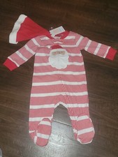NWT Carter's JOY Baby Boy's Girl's Christmas Santa Pajama Sleeper sz 6 Months