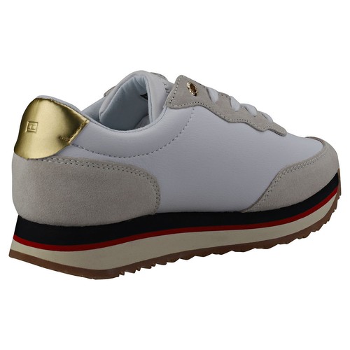 Retro 36 Hilfiger Donna Eu Ginnastica White Scarpe Tommy Da Sequins PcFBUZSP8E