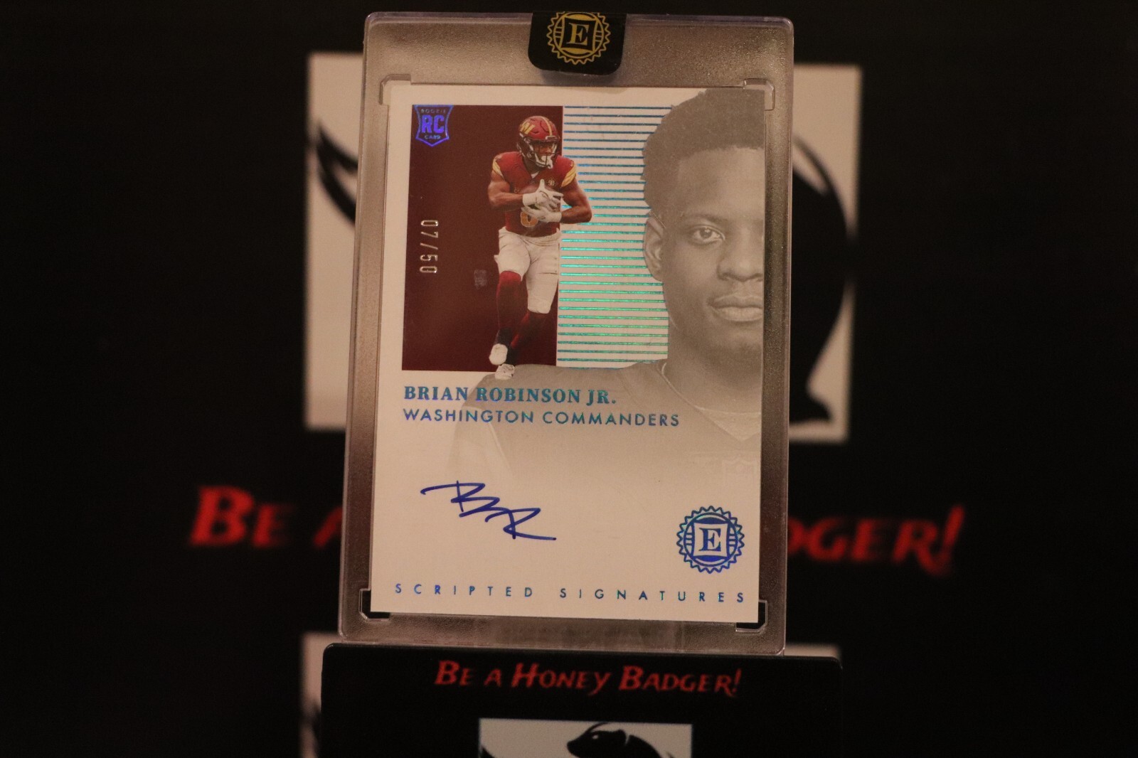 2022 Panini Encased - Scripted Signatures Brian Robinson Jr. #SS-BR Sapphire /50