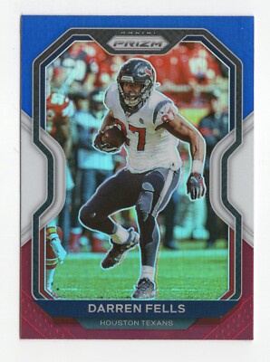 Darren Fells 78 2020 Panini Prizm Prizm Red White and Blue Houston Texans Card