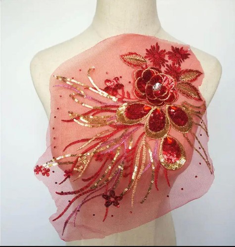 MOTIFS APPLIQUES EMBELLISHMENTS SEQUINNS DANCE LACE BEAUTIFUL FANCY DRESS PARTY - Picture 37 of 48