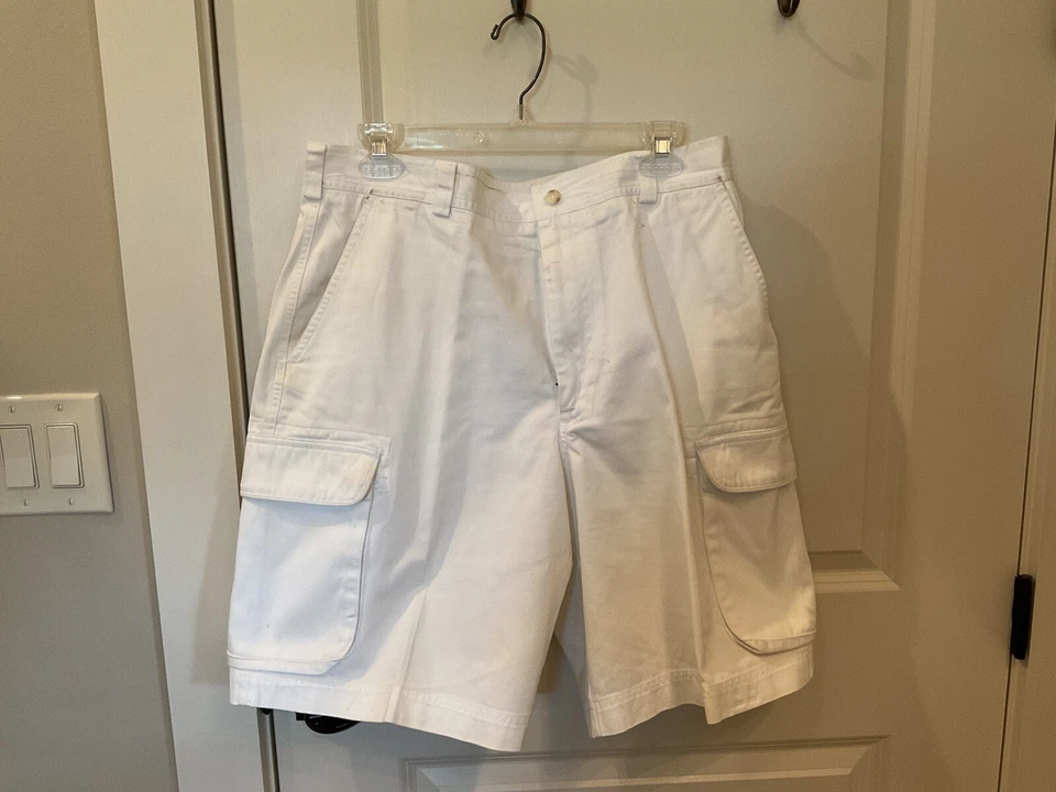 Pantalones cortos cargo blanco roto de Daniel Cremieux para hombre Foto 2 de 2