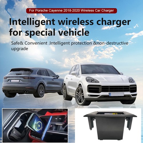 Wireless Charger Phone Center Console Charging Pad For Porsche Cayenne 2018-2020 - Picture 2 of 12