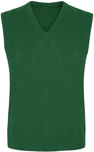 BOYS GIRLS V-NECK KNITTED SCHOOL JUMPER SLEEVELESS SWEATSHIRT TOP RED ROYAL BLUE - Picture 4 of 6