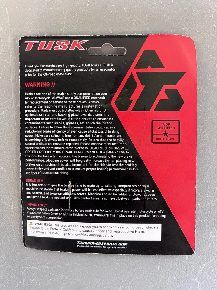Передние тормозные колодки Honda CRF XR 125 150 230 250 450 600 650 R L X F TRX Tusk - Изображение 2 из 4