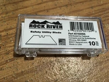 (10) Rock River® 2-1/4" x 0.025" High Carbon Steel Safety Point Utility Blade