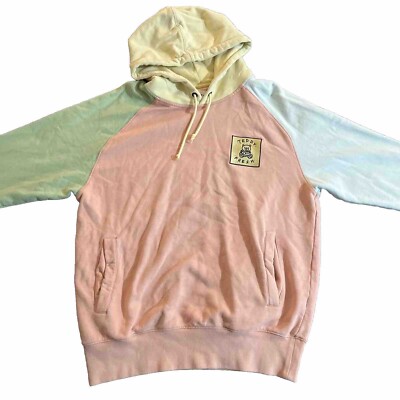 Teddy Fresh Men's Large Colorblock Hoodie Long Sleeve Pullover Logo Casual 