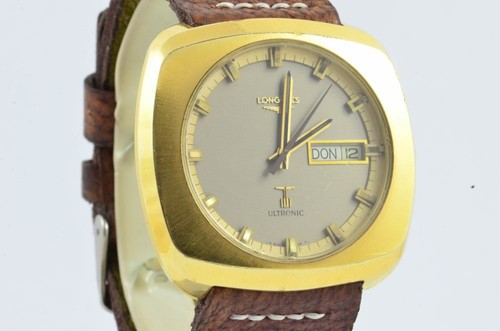 Longines Ultronic Men's Watch Steel Quartz 40MM Vintage Nice Condition L057D - Picture 2 of 7