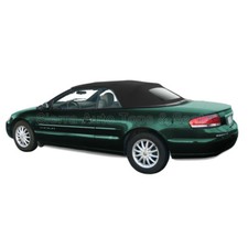 Sebring Convertible Top 01-06 In Black Sailcloth Vinyl With Heated Glass Window