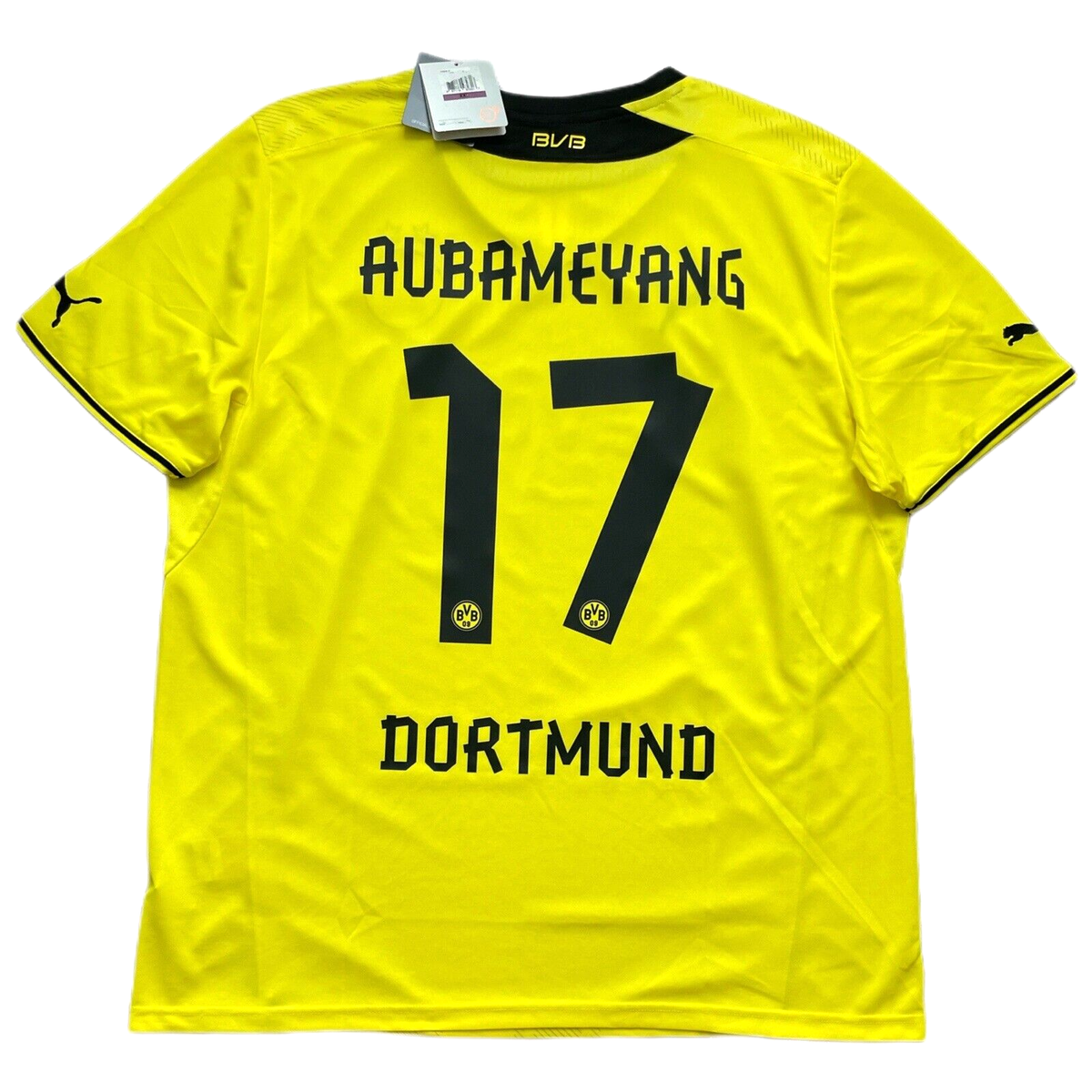 2013/14 Dortmund Home Jersey #17 Aubameyang 2XL Puma Soccer