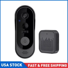 Smart Wireless WiFi Doorbell Intercom Video Camera Door Ring Bell Chime Security