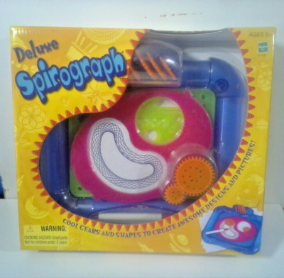 Hasbro Deluxe Spirograph Cool Gears & Shapes To Create Designs 2002 Vintage NIB