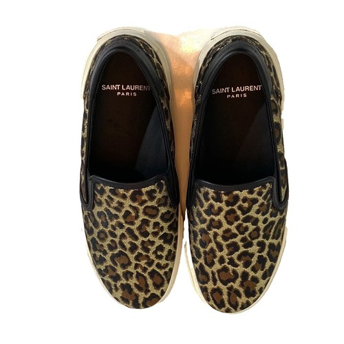 FW16 Saint Laurent Paris Leopard Pattern Tee by Hedi Slimane | eBay