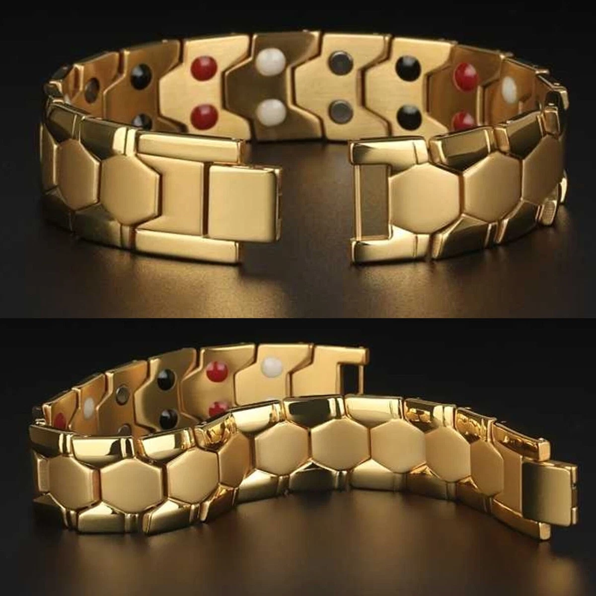 Men Women 316L Titanium Steel Therapy Energy Magnetic Bracelet