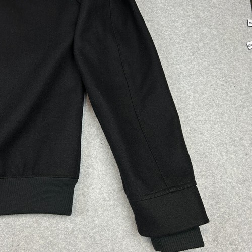 Jeff Banks London Jacket Men's Size S Black Wool Blend Casual Zip Snap Buttons - Picture 14 of 16
