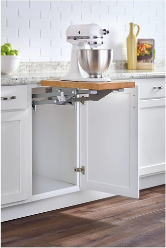 Rev-A-Shelf ML-MPHDSCCR-18 Heavy Duty Lift Out Shelf - Silver / Maple - Picture 5 of 5