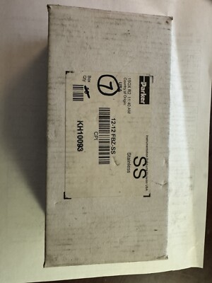 Parker 12-12-FBZ-SS, 3/4'' Tube X 3/4'' MNPT, Male Straight Connector, Box of 7