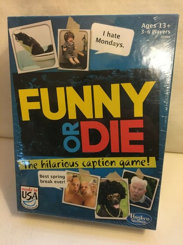 Funny or Die, Hasbro Caption Game, New, Sealed Age 13+, 3 -6 Players - 第 1/4 張圖片