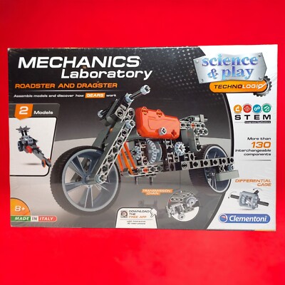 Clementoni Mechanics Laboratory Roadster & Dragster 2 Models Science & Play 