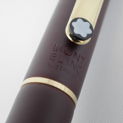 Montblanc Slim line Burgundy Ballpoint Pen (W.-GERMANY) FREE SHIPPING WORLDWIDE - Picture 4 of 5
