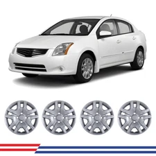 4PCS 16" Sliver Wheel Cover Full Rim Bolt-On Hubcaps For 2007-2012 NISSAN SENTRA