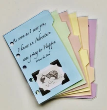 Filofax Mini Size Organiser Dividers - Winnie the Pooh sayings - Fully Laminated
