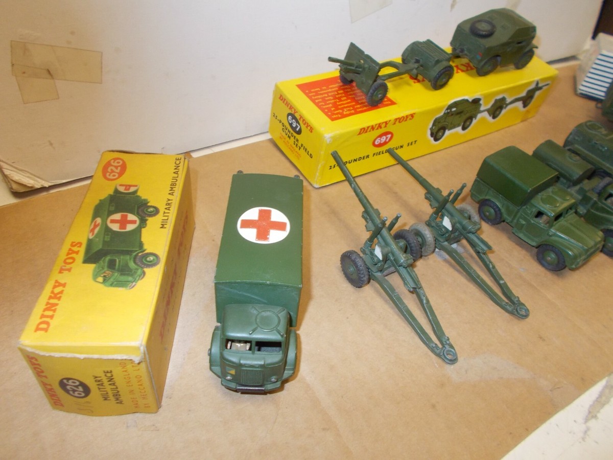 Dinky USED Lot of 9 Military Vehicles 1950-1960's | eBay