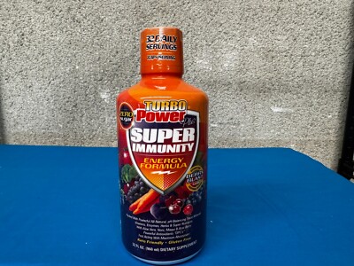 Turbo Power Plus Super Immunity Vitamin Energy Formula 32 Oz. Best By 12/26