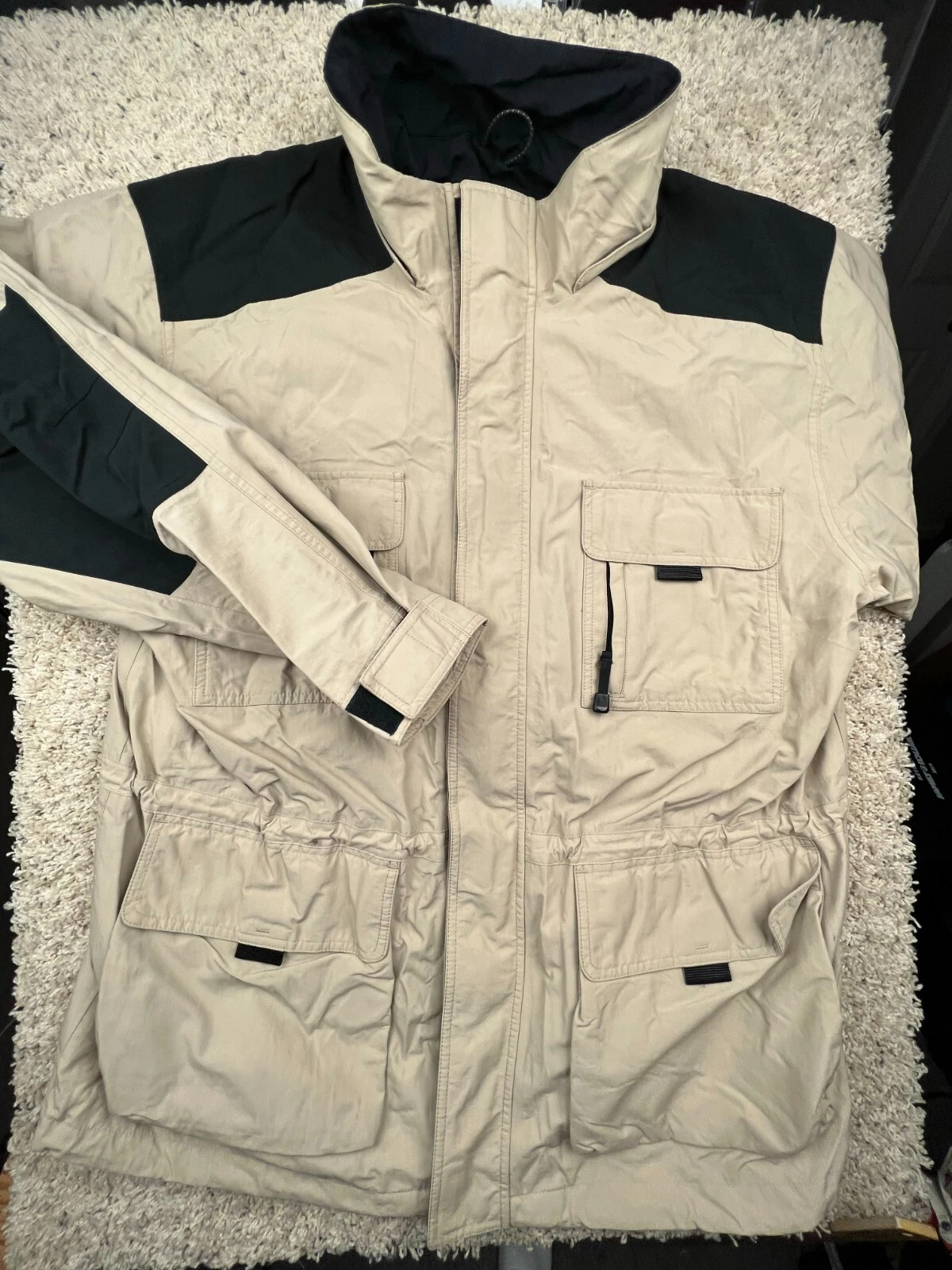 Eddie Bauer Full Zip Jacket XL Beige Nylon Polyester Winter Packable Pockets
Opens in a new window o