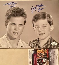 Jerry Mathers & Tony Dow Leave it to Beaver Original Signed 11X14 w/JSA COA #2