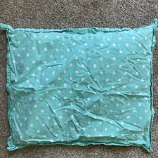 Pottery Barn Teen Full / Queen Cotton Duvet Green / Turquoise Polka Dot Sham
