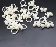 New Butterfly Flower Display Ring Pops Nail Polish Bottle Top Natural  Clip On