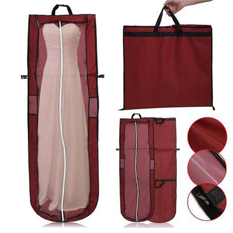 Wedding Dress Dust Cover Gown Dustproof Cover Foldable Clothes Storage