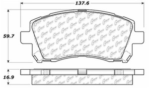 Centric Parts 102.07210 102 Series Semi Metallic Standard Brake Pad Centric Parts 102.07210 102 Series Semi Metallic Standard Brake Pad