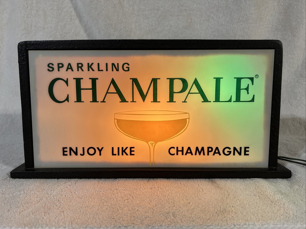 SPARKLING CHAMPALE MULTI FLASHING LIGHTED SIGN 6 1/2