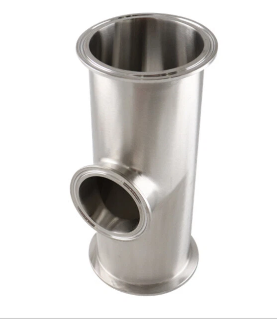Camiseta reductora de tres abrazaderas Alfa-Laval 3”x2”x3”, montaje Sani, B7RMPS-3 X 2-316L-PL Foto 4 de 4
