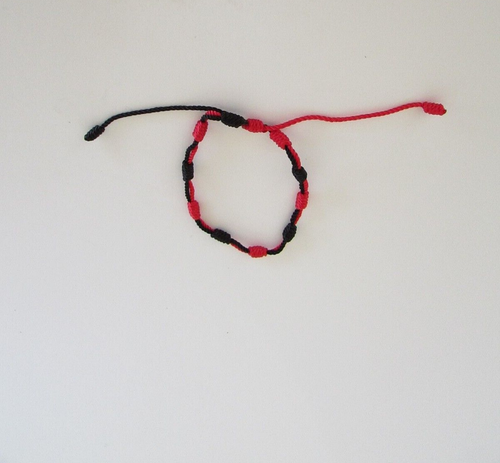 Pulsera de la Suerte de 7 Nudos / 7 Knot Lucky Bracelet String Amulet Protection - Picture 11 of 11